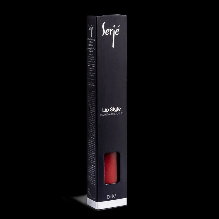 رژ لب مایع مخملی مات سرژه کد 101 (Classic Red)