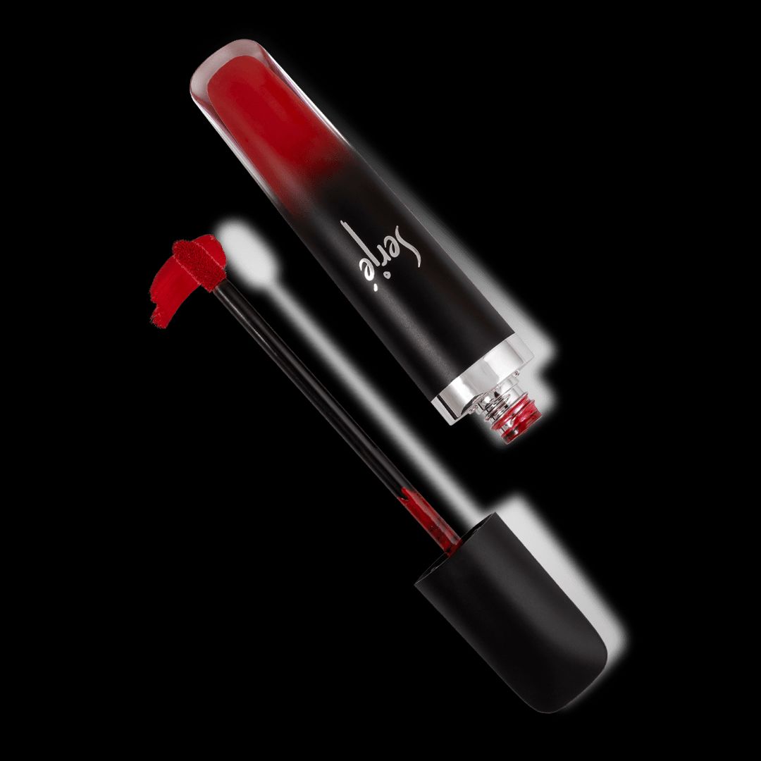 رژ لب مایع مخملی مات سرژه کد 101 (Classic Red)